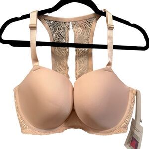 NWT PARAMOUR Lightly Lined Underwire Bra Nude Beige Sz 40DD